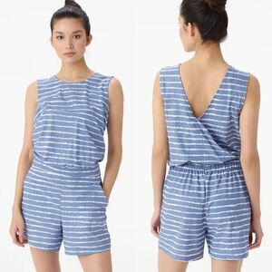 🆕 Lole Gateway Crossover Back Romper - Watercolor Stripe